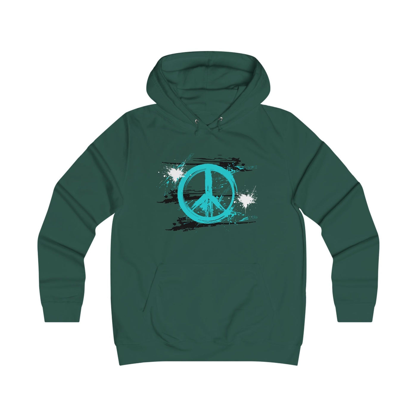 Peaceful Vibes College Hoodie, Trendy College Apparel, Gift for Students, Casual Wear, Inspirational Graphic Hoodie, Peace Symbol Fashion