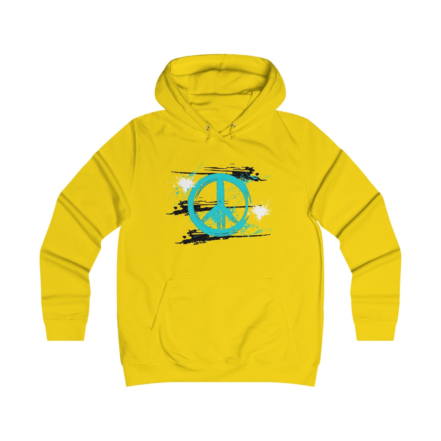 Peaceful Vibes College Hoodie, Trendy College Apparel, Gift for Students, Casual Wear, Inspirational Graphic Hoodie, Peace Symbol Fashion