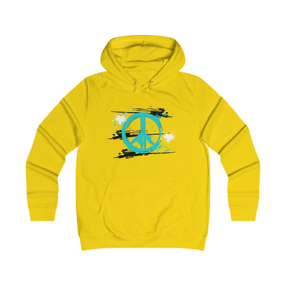 Peaceful Vibes College Hoodie, Trendy College Apparel, Gift for Students, Casual Wear, Inspirational Graphic Hoodie, Peace Symbol Fashion