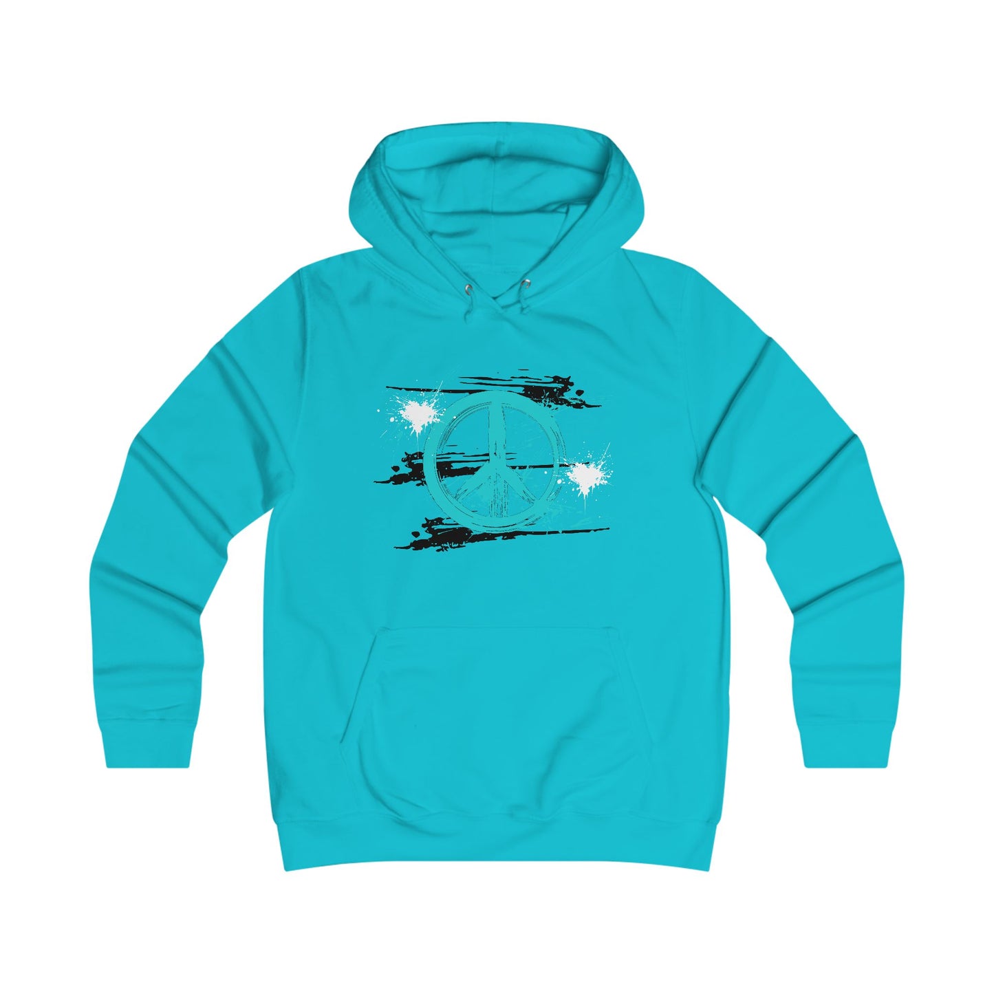 Peaceful Vibes College Hoodie, Trendy College Apparel, Gift for Students, Casual Wear, Inspirational Graphic Hoodie, Peace Symbol Fashion