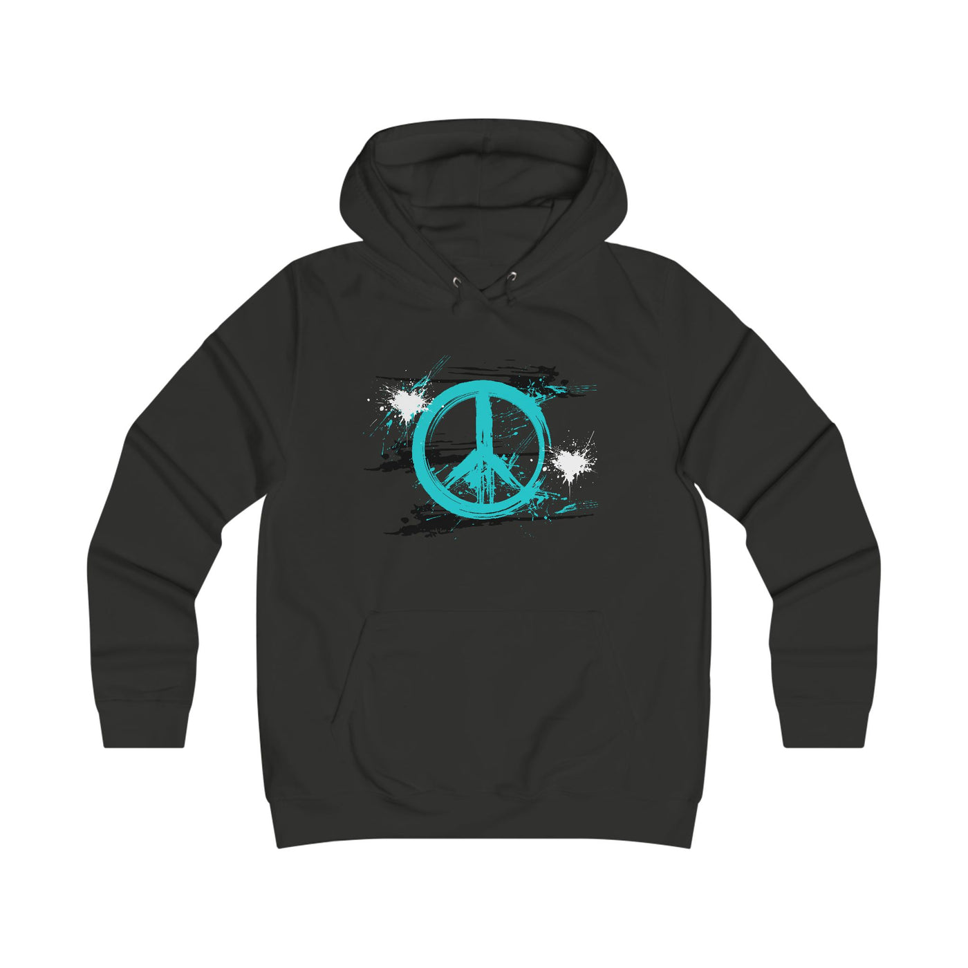 Peaceful Vibes College Hoodie, Trendy College Apparel, Gift for Students, Casual Wear, Inspirational Graphic Hoodie, Peace Symbol Fashion