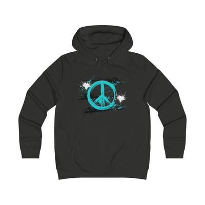 Peaceful Vibes College Hoodie, Trendy College Apparel, Gift for Students, Casual Wear, Inspirational Graphic Hoodie, Peace Symbol Fashion