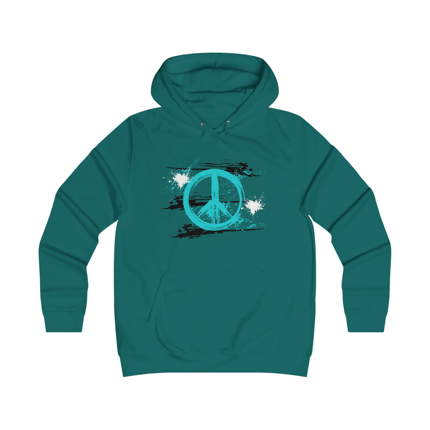 Peaceful Vibes College Hoodie, Trendy College Apparel, Gift for Students, Casual Wear, Inspirational Graphic Hoodie, Peace Symbol Fashion