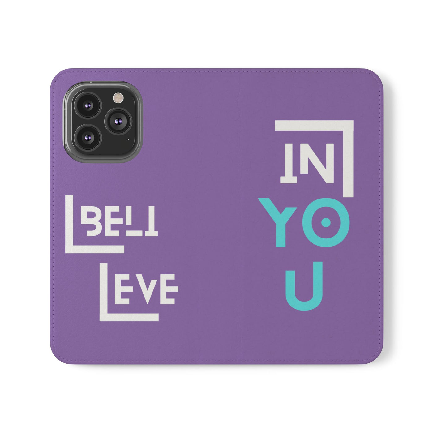 Handyhülle - inspirational Flip Case - 'Believe in You' Phone Cover