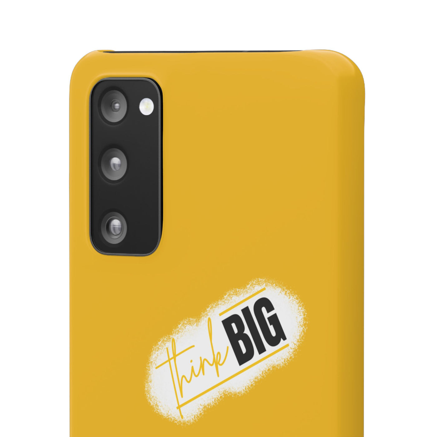 Handyhülle gelbe - Yellow Snap Case - 'Think BIG' for Motivated Individuals