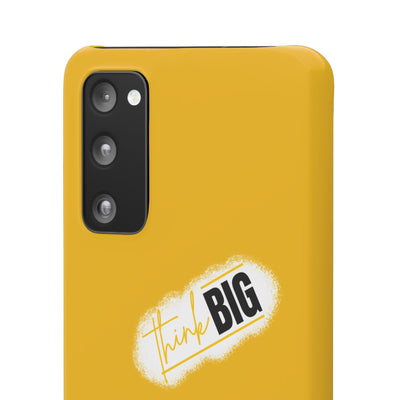 Handyhülle gelbe - Yellow Snap Case - 'Think BIG' for Motivated Individuals