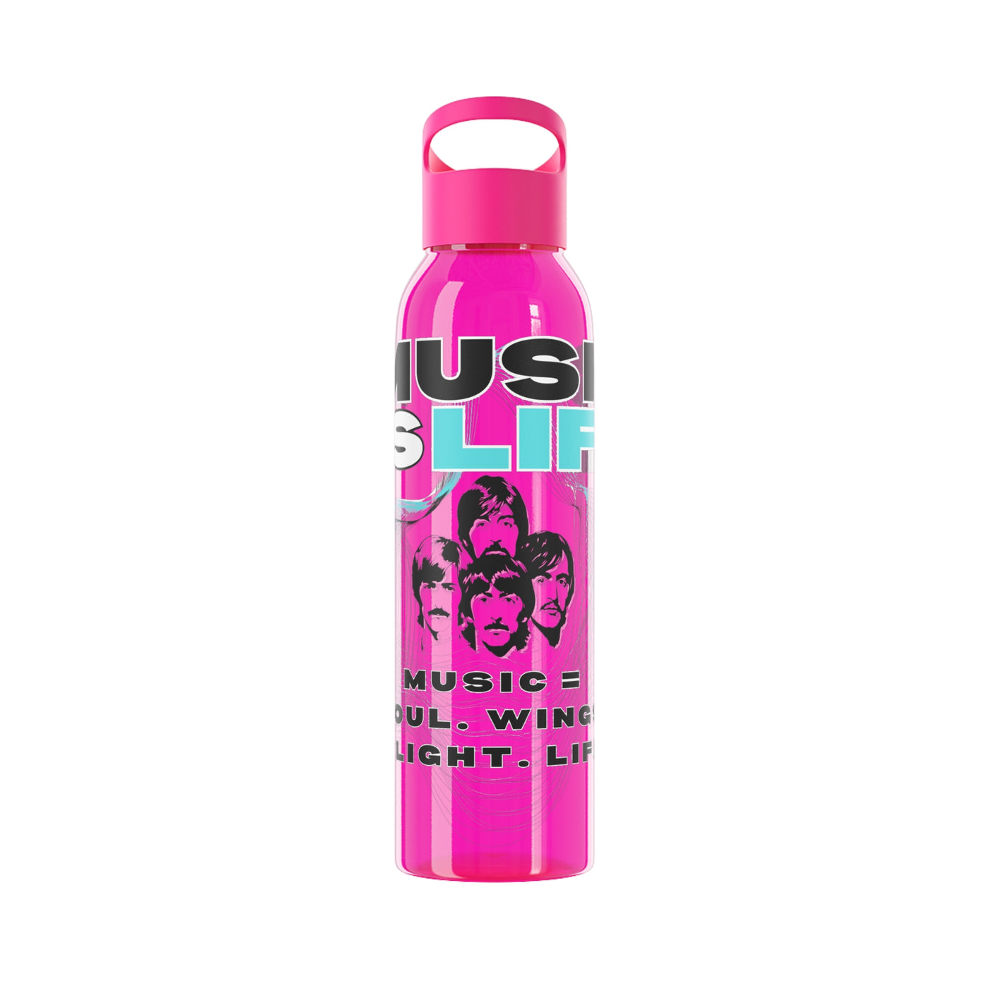 Stylish Music Water Bottle - Wasserflasche - Beatles Style Music is life