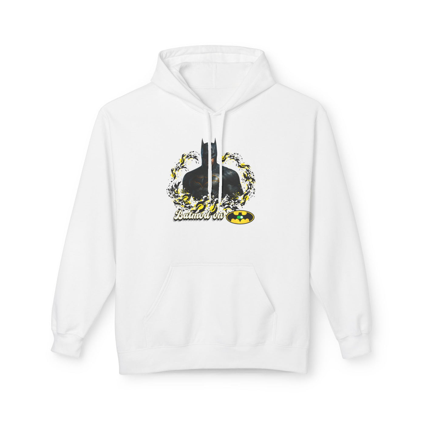 Batman-Inspired Unisex Fleece Hoodie, "Batmod on"