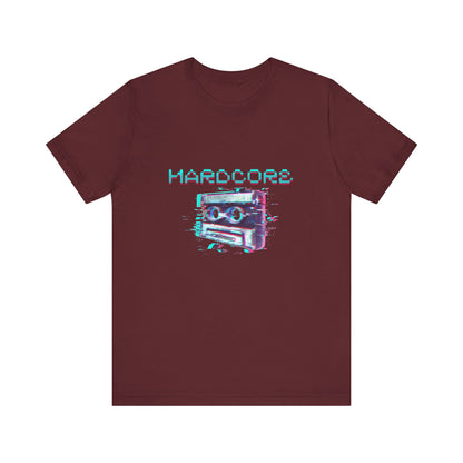 Techno - Hardcore Never Dies - Retro Graphic Tee, 90s Aesthetic Shirt unisex