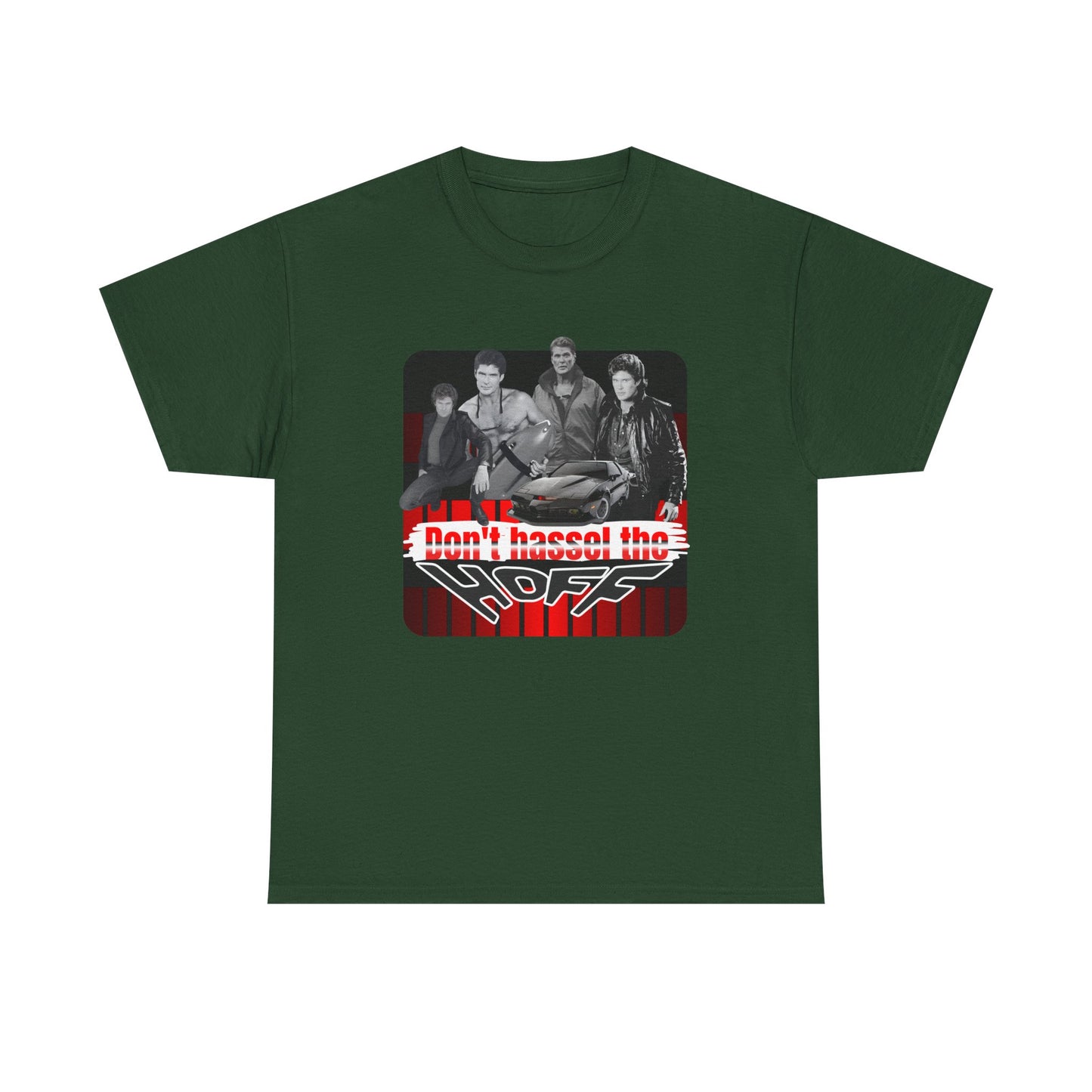 Don't Hassel the Hoff Unisex Heavy Cotton Tee | Retro Humor Shirt for Fans
