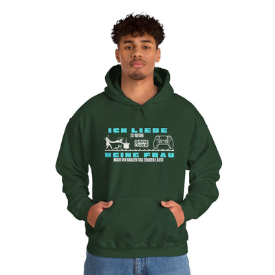 Gaming Love Unisex Hooded Sweatshirt - "Ich Liebe Es Wenn Meine Frau"