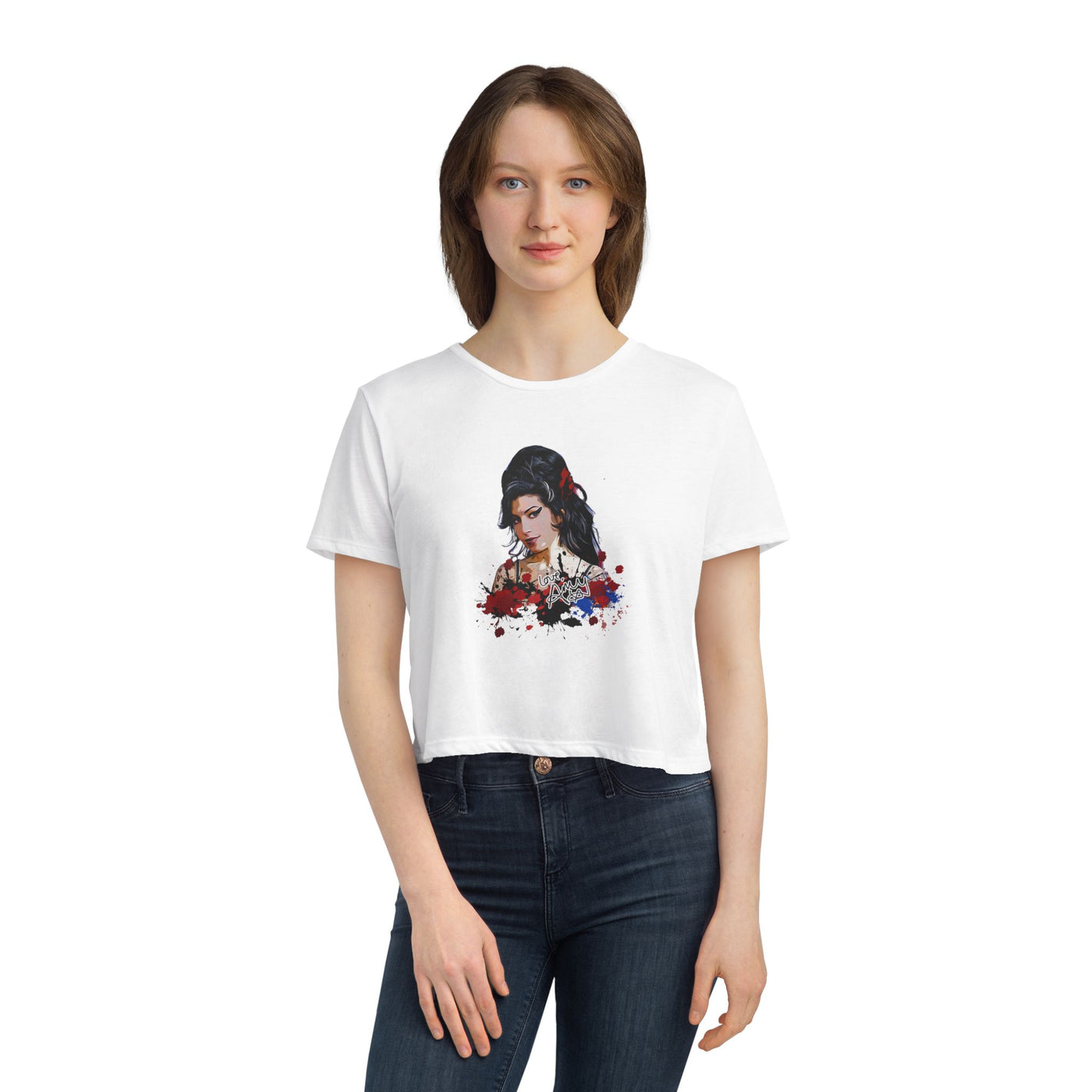 Vintage Graphic Crop Tee - Amy Winehouse Design