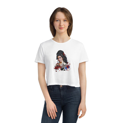 Vintage Graphic Crop Tee - Amy Winehouse Design
