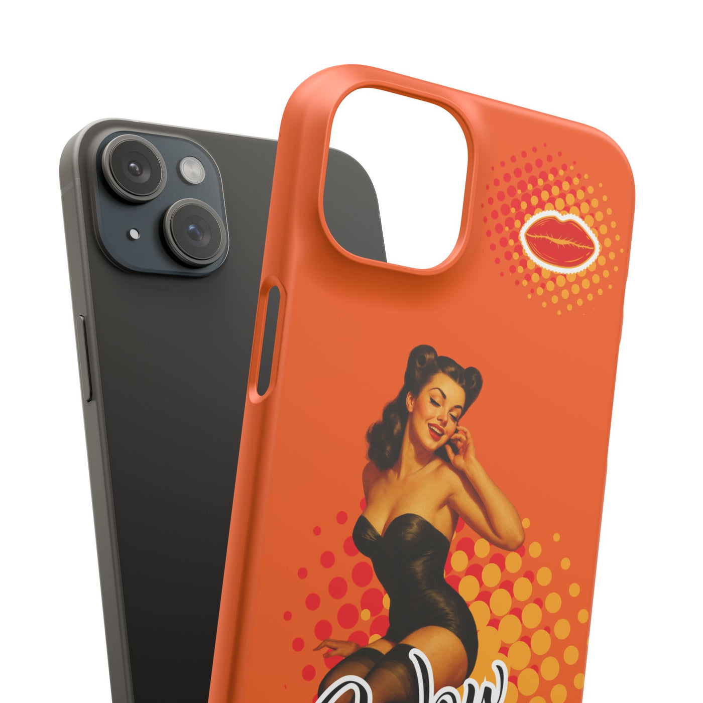 Retro Pin-Up - Handyhülle - Snap Case - Bold 'Wow' Design