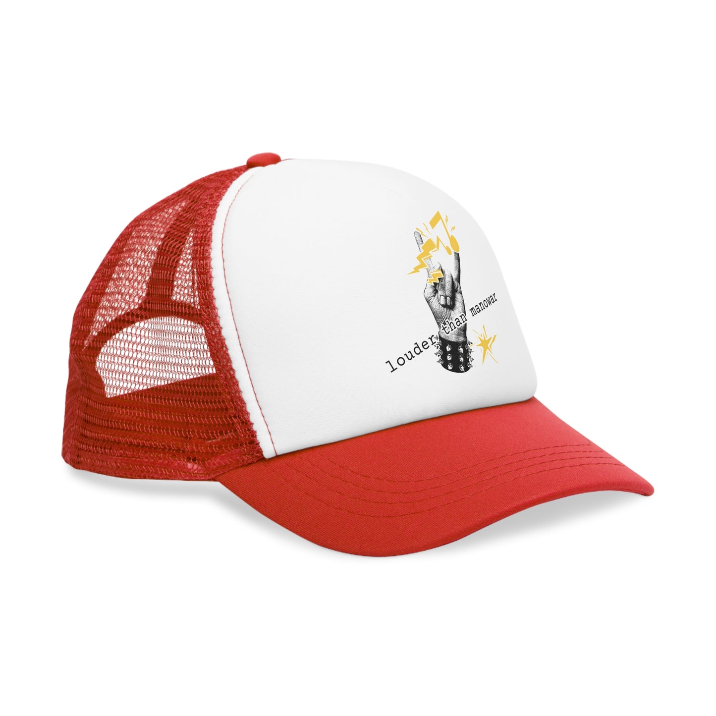 Punk Mesh Cap "louder than manowar"