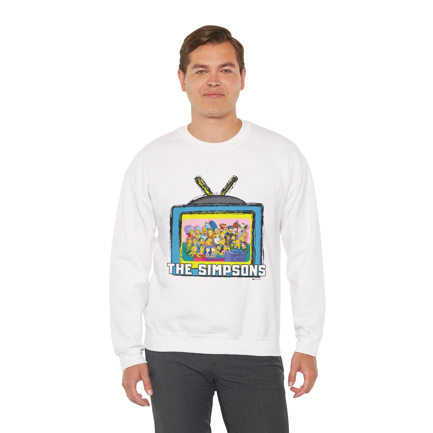 The Simpsons Unisex Heavy Cotton Sweatshirt
