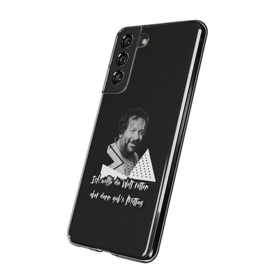 Handyhülle Unique Phone Cover, Ich wollte die Welt retten, dann gabs Mittag
