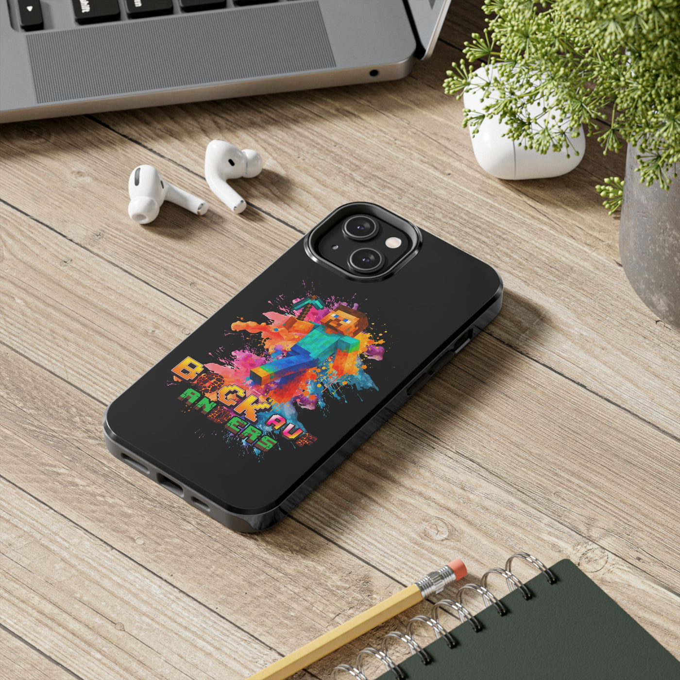 Minecraft Inspired Tough Phone Case - Handyhülle  "Bock auf anders" Colorful Gamer Design