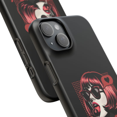 Retro Girl Snap Case Handyhülle