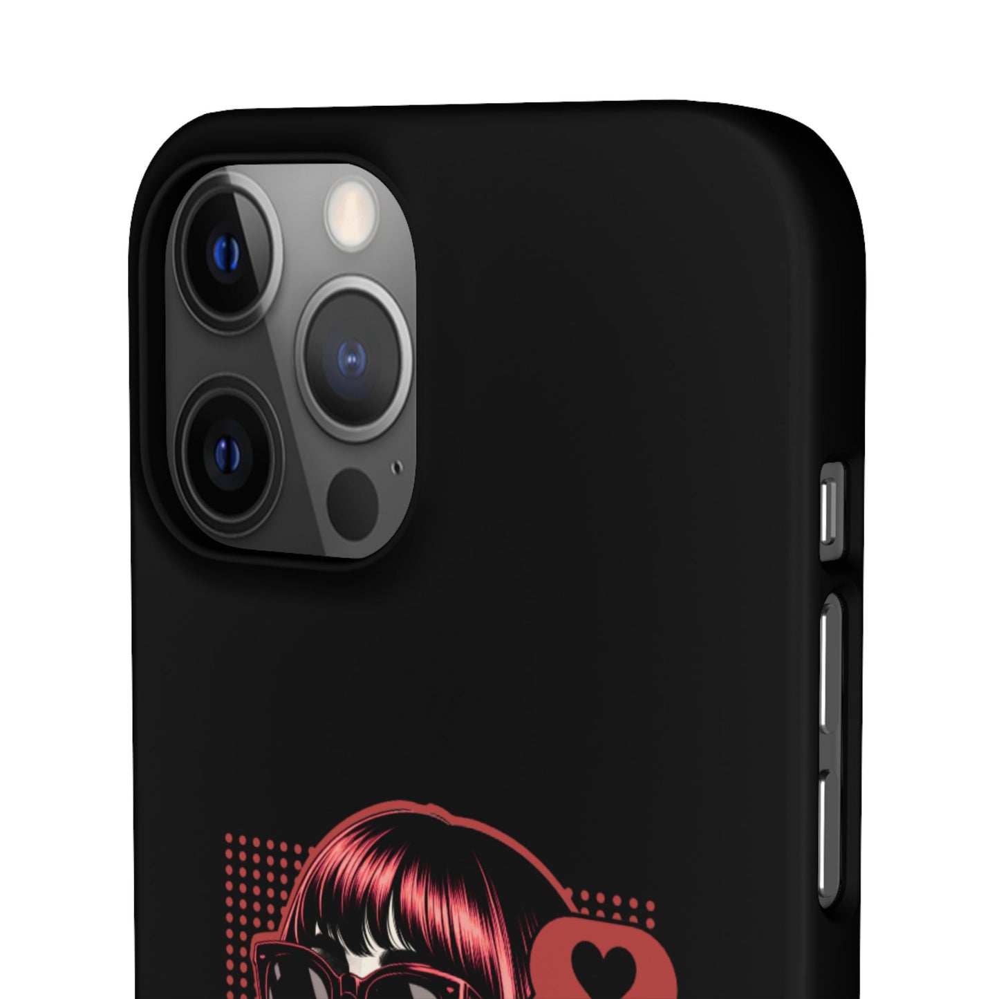 Retro Girl Snap Case Handyhülle
