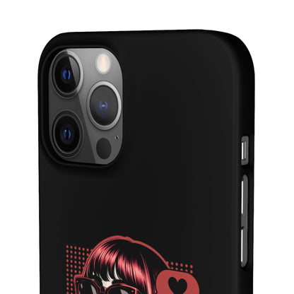 Retro Girl Snap Case Handyhülle