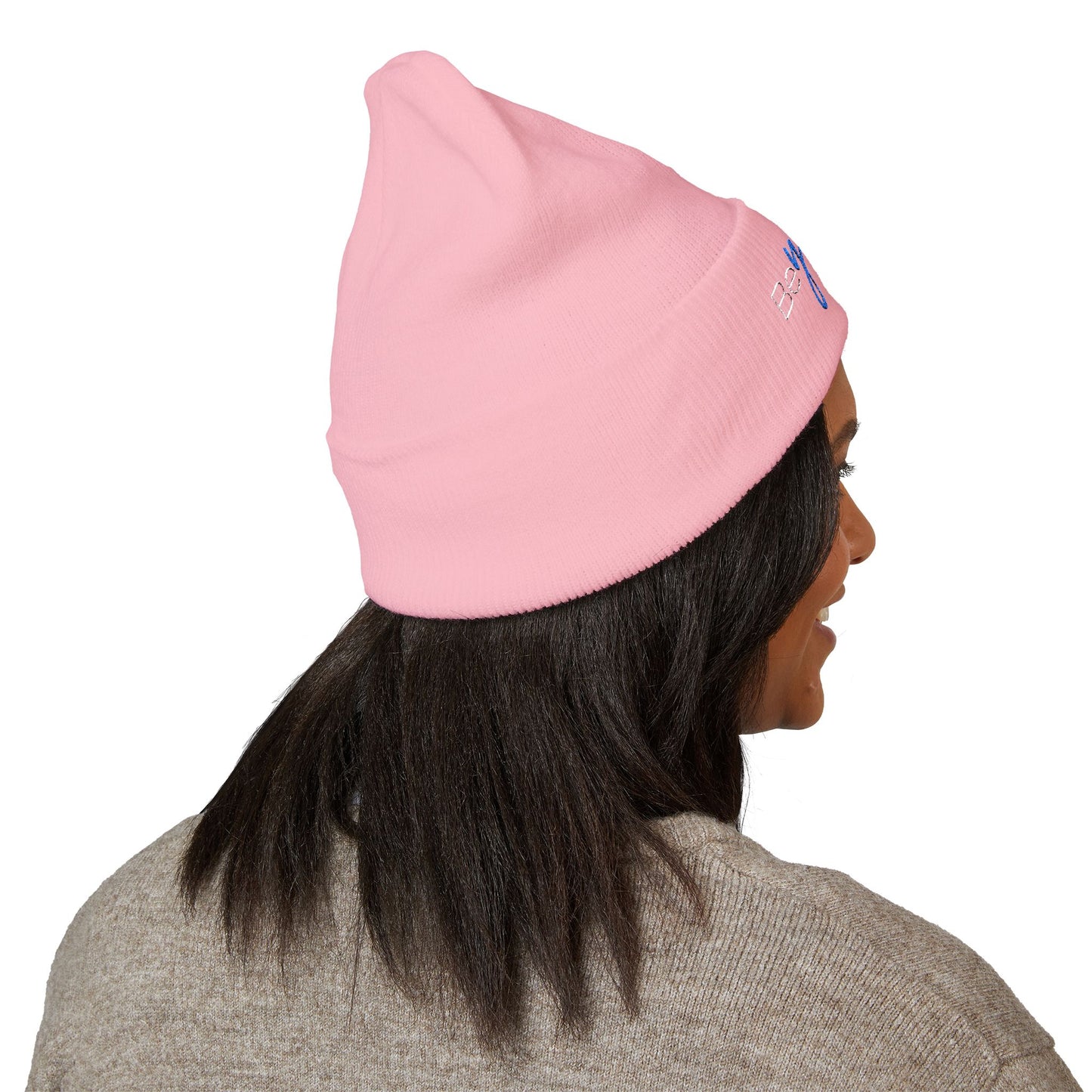 Vibrant "BeYoutiful" Cuffed Beanie - Stylish Embroidered Hat for Self-Expression
