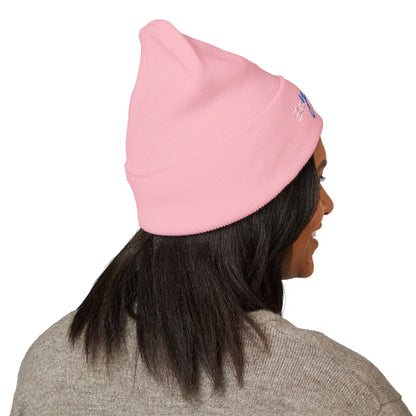 Vibrant "BeYoutiful" Cuffed Beanie - Stylish Embroidered Hat for Self-Expression
