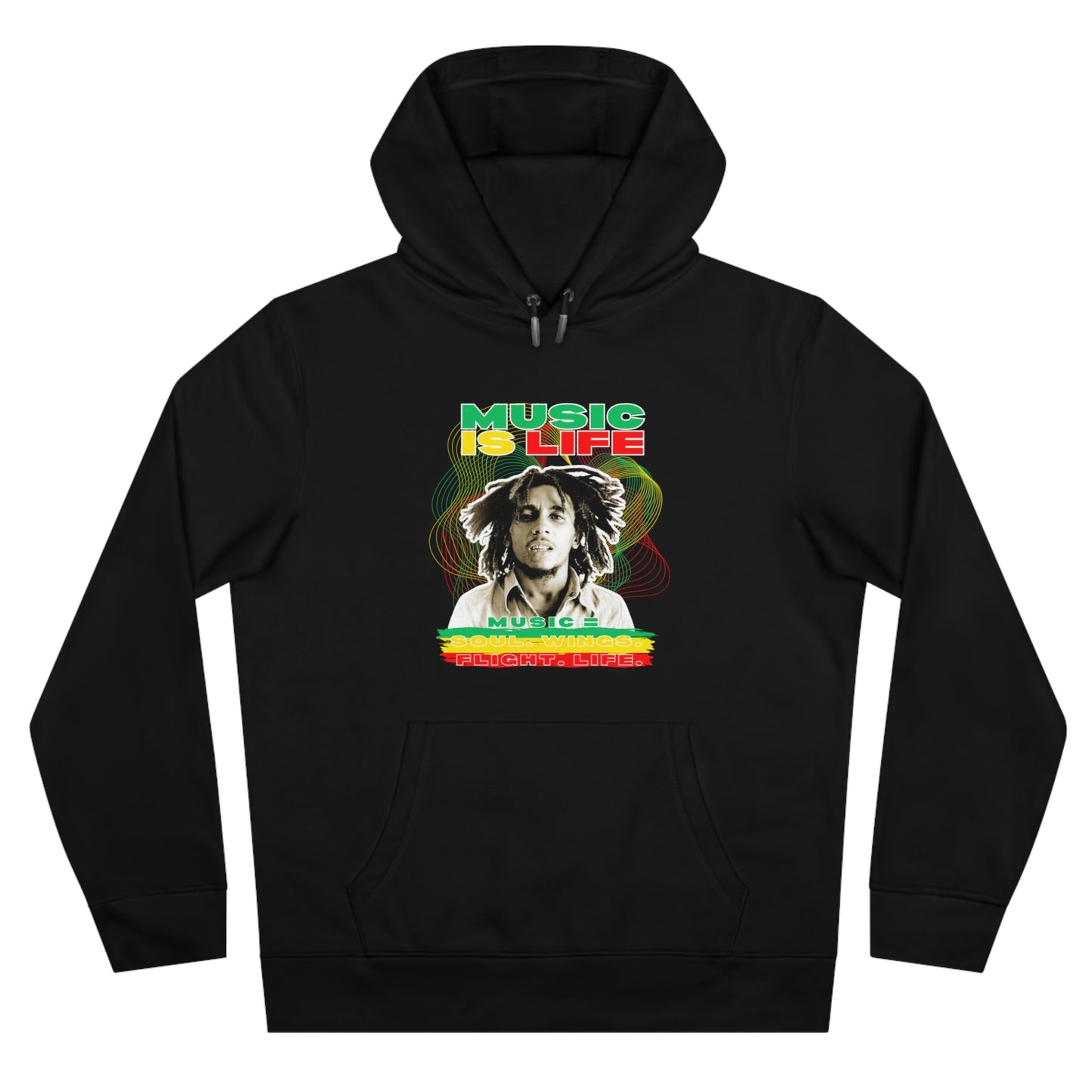 Music Is Life King Hooded Sweatshirt | Perfect for music lovers