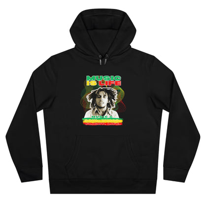 Music Is Life King Hooded Sweatshirt | Perfect for music lovers