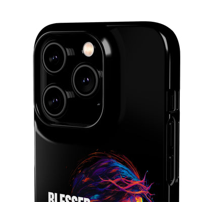 Blessed Saved loved - Snap Case - Jesus