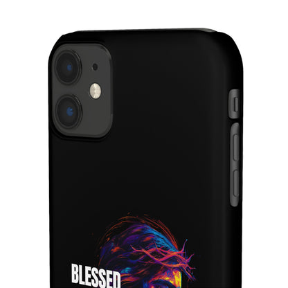 Blessed Saved Loved -  Snap Case Handyhülle - Jesus