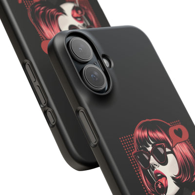 Retro Girl Snap Case Handyhülle