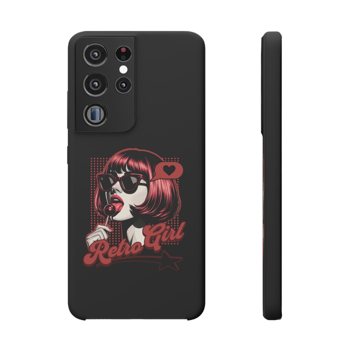 Retro Girl Snap Case Handyhülle