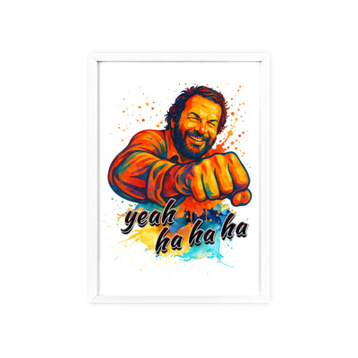 Funny Motivational Poster with Bud Spencer – 'Yeah Ha Ha Ha' 