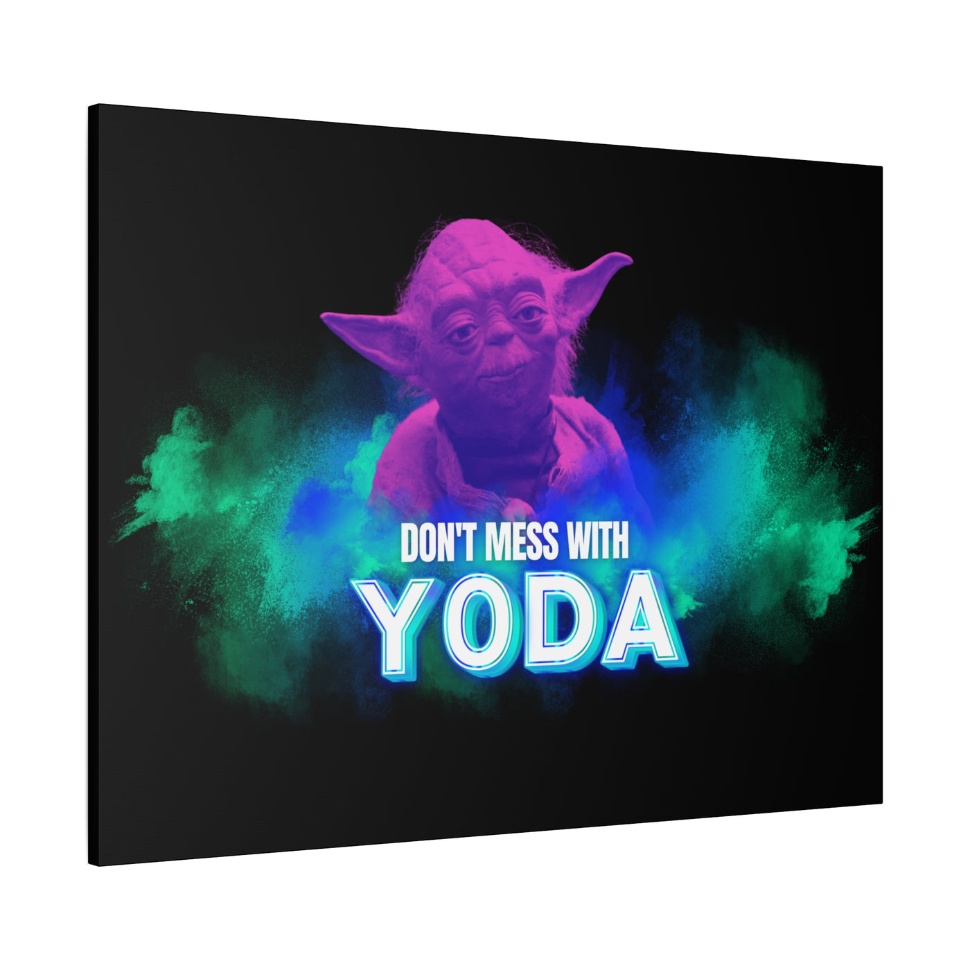 Inspirational Yoda Canvas Art - Modern Wall Decor for Star Wars Fans
