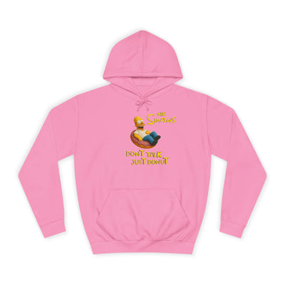 Funny Donut Lover Hoodie, Unisex College Hoodie, The Simpsons