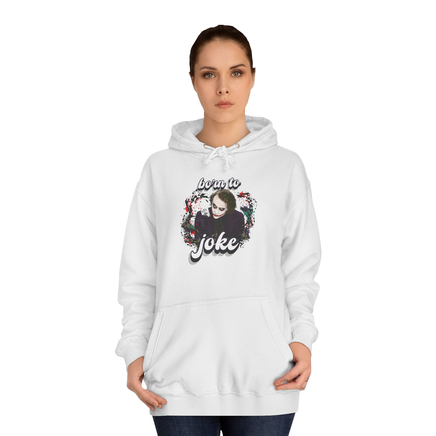 Joker "born to joke" college hoodie