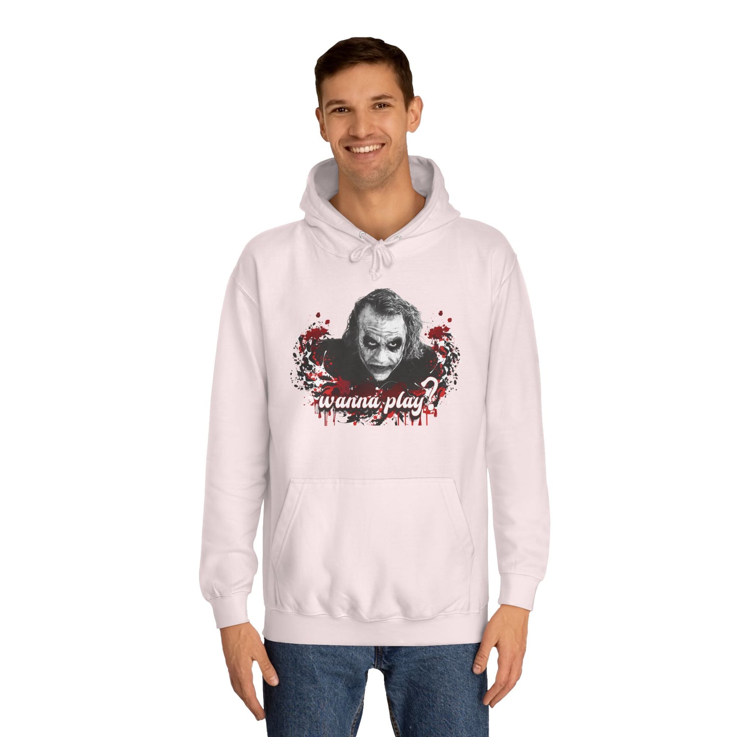Joker "wanna play" college hoodie