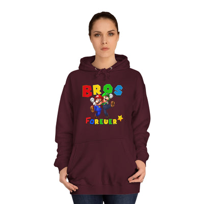 Super Bros College Hoodie, Unisex Gaming Hoodie