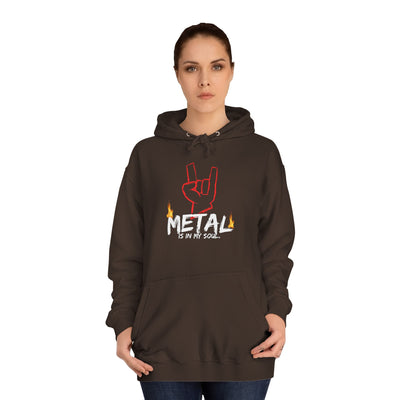 "Metal" Music Unisex College Hoodie