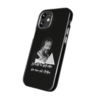 Handyhülle Unique Phone Cover, Ich wollte die Welt retten, dann gabs Mittag