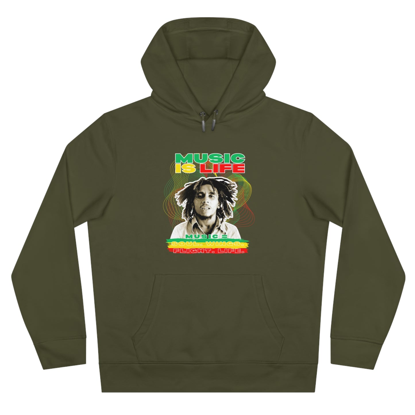 Music Is Life King Hooded Sweatshirt | Perfect for music lovers