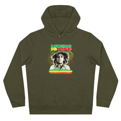 Music Is Life King Hooded Sweatshirt | Perfect for music lovers