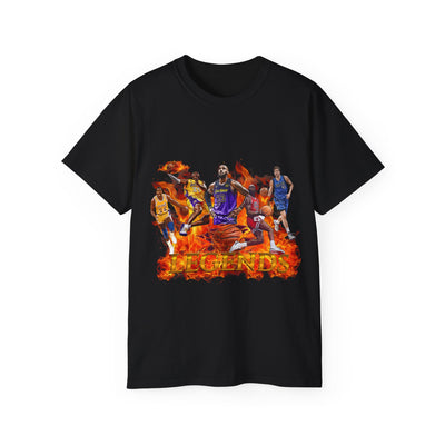 Basketball Legends, Cool Sports Shirt, Unisex Cotton T-Shirt