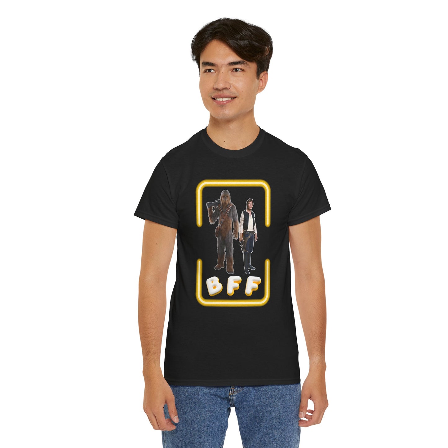 BFF Chewbacca & Han Solo Unisex Heavy Cotton Shirt