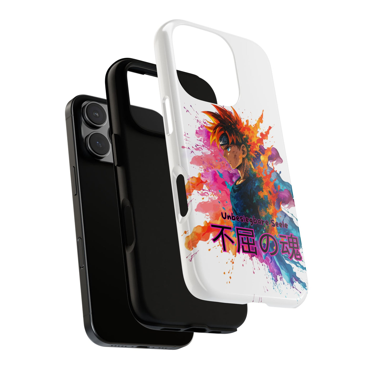 "unbesiegbare Seele" Tough Cases - Colorful Anime Phone Case Handyhülle