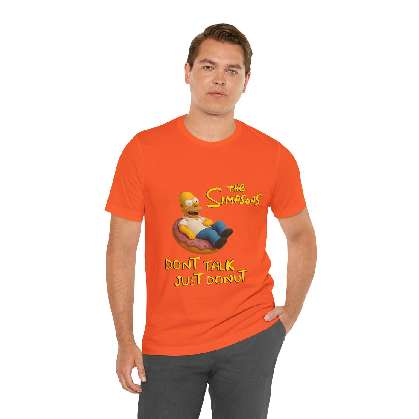 The Simpsons Donut Lover Tee - Funny Graphic T-Shirt -unisex