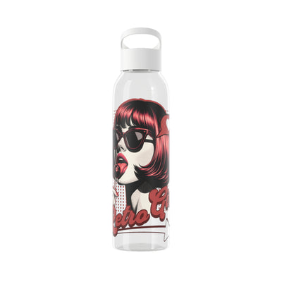 Retro Girl Stainless Steel Water Bottle, Sport Hydration, Wasserflasche