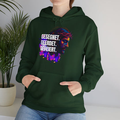 Jesus Colorful - with saying Blessed- Grounded - Celebrated