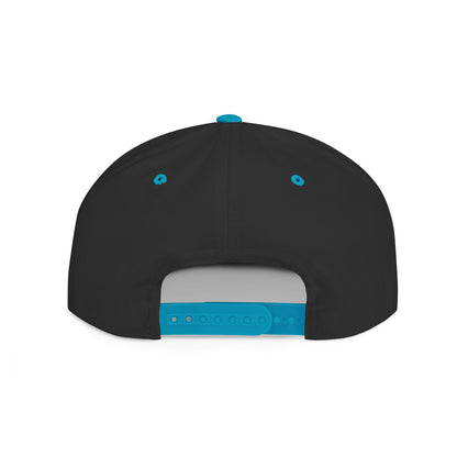 Oldschool Vibes Flat Bill Snapback Cap | Retro Style Hat for Casual Wear